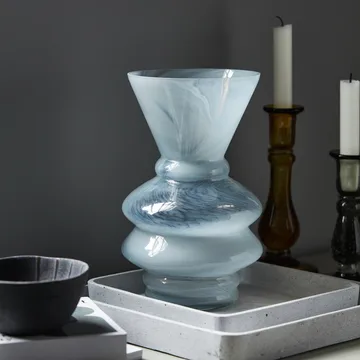 Jarrón Viel 25 cm - azul - House Doctor