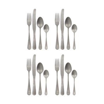 Juego de cubiertos Mora 16 piezas - Silver finish - House Doctor