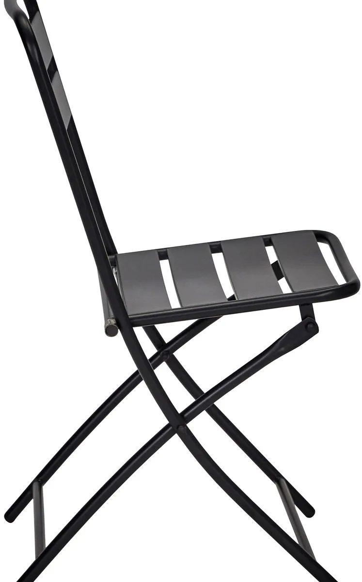 Juego de mesa y dos sillas Helo, Negro House Doctor