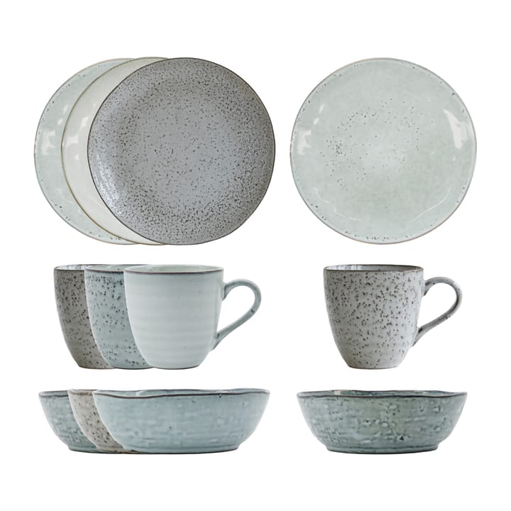 Kit para brunch Rustic 12 piezas - Gris-azul - House Doctor