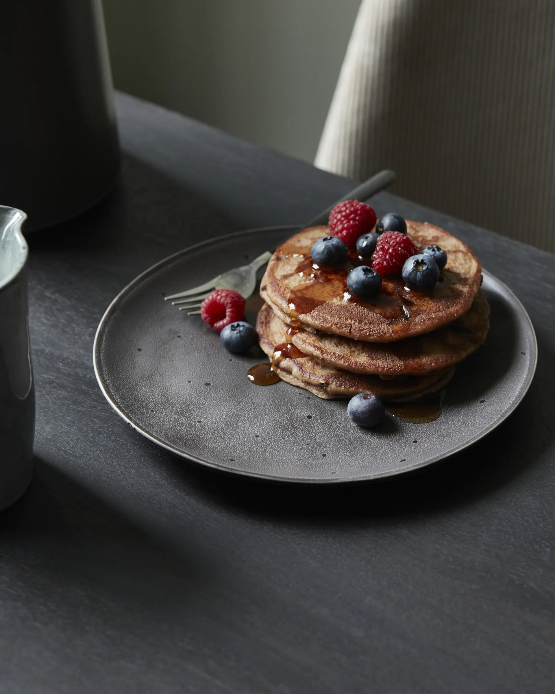 Kit para brunch Rustic 12 piezas, gris oscuro House Doctor