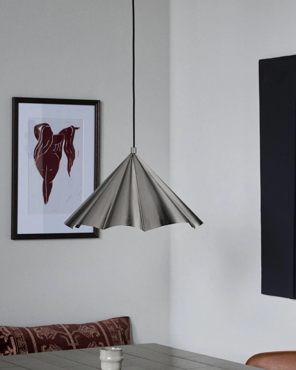 Lámpara colgante Flola Ø50 cm, Plata cepillada House Doctor