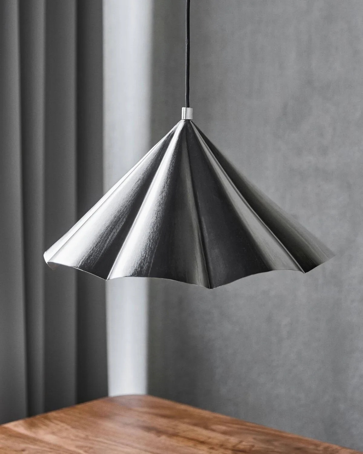 Lámpara colgante Flola Ø50 cm, Plata cepillada House Doctor
