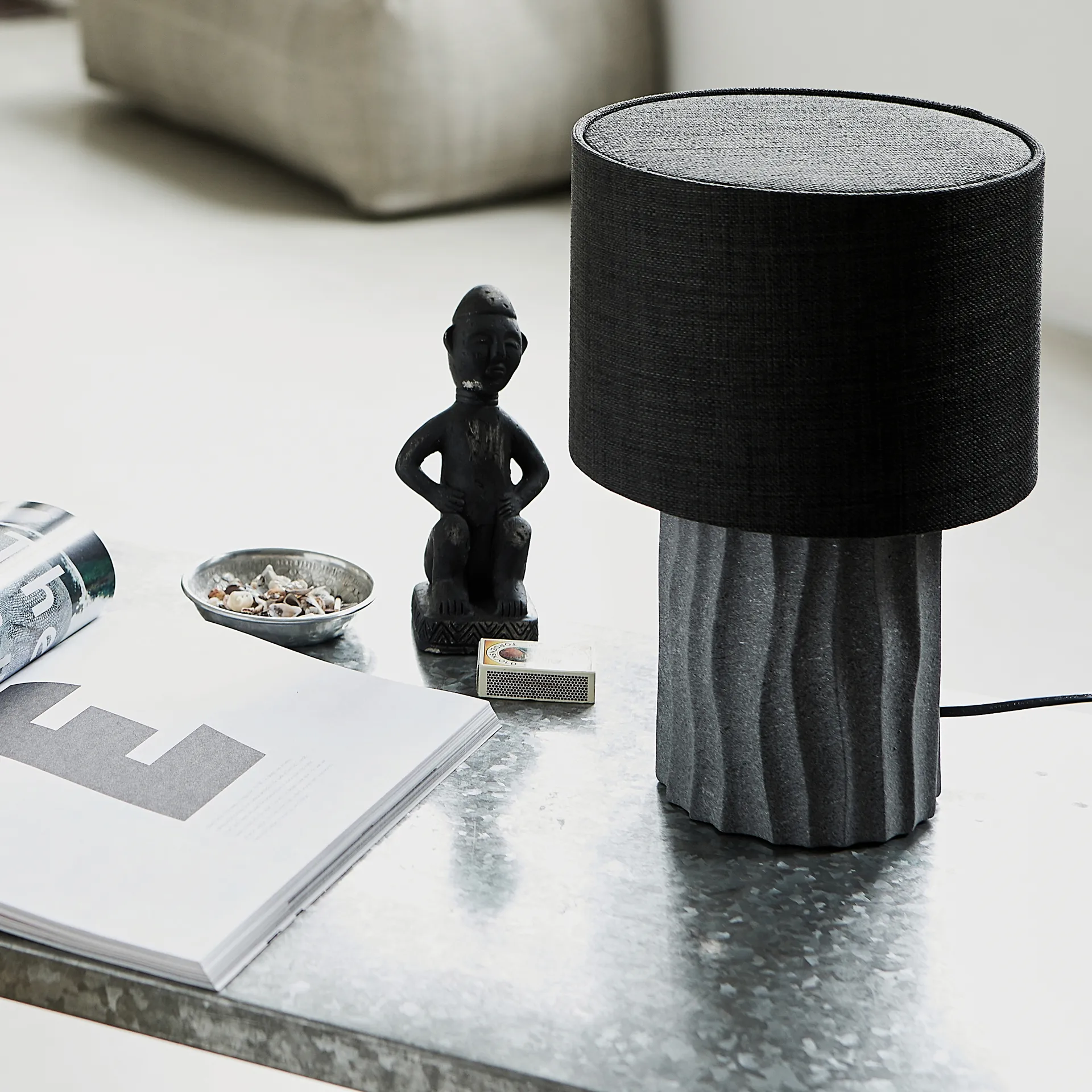 Lámpara de mesa Bora 32 cm, gris House Doctor