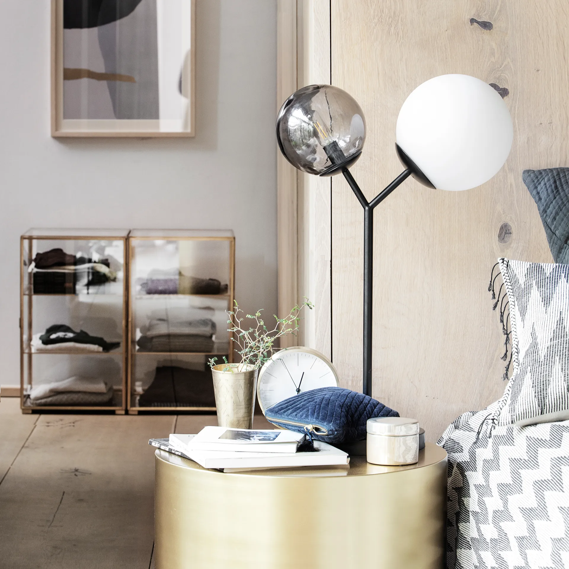 Lámpara de mesa Twice, negro House Doctor