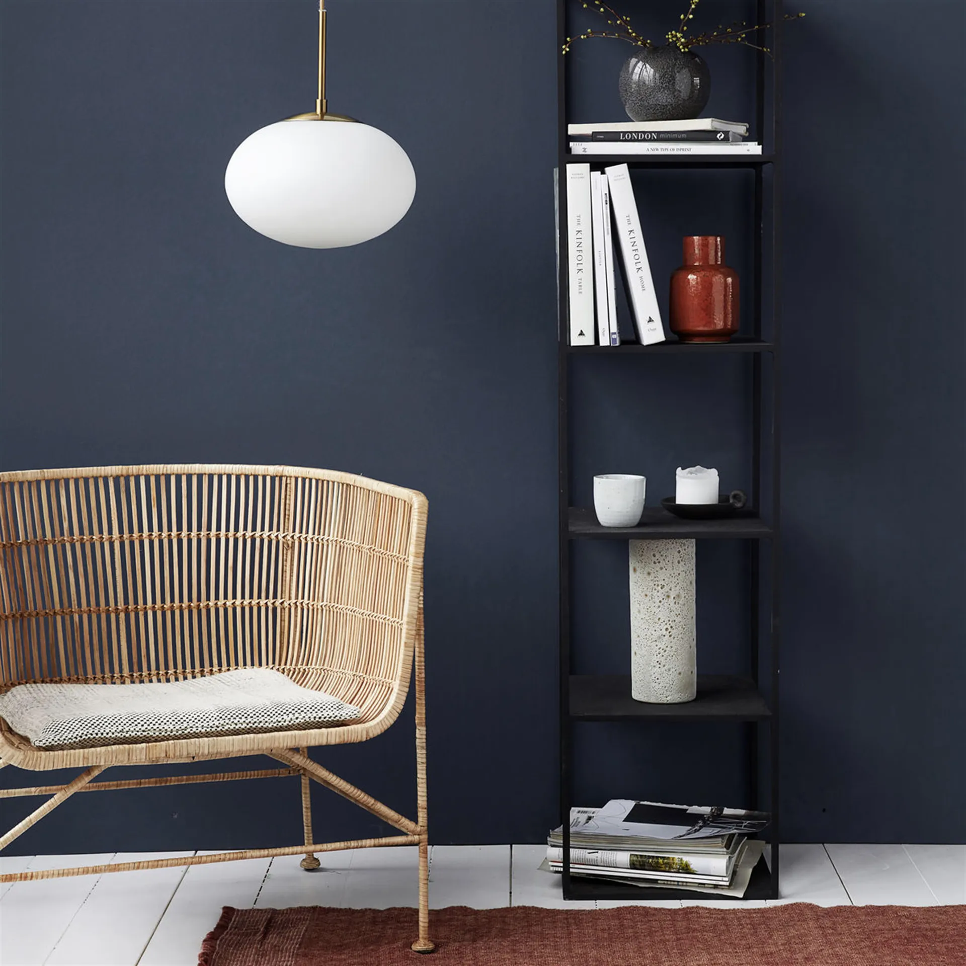 Lámpara de techo Opal, blanco House Doctor