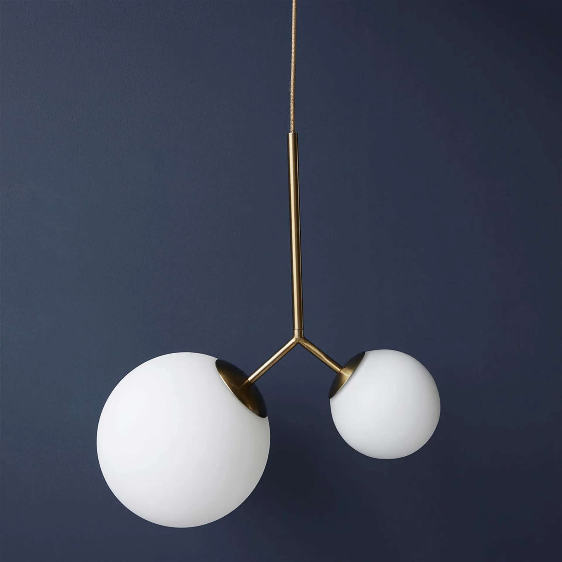 Lámpara de techo Twice, vidrio pavonado House Doctor