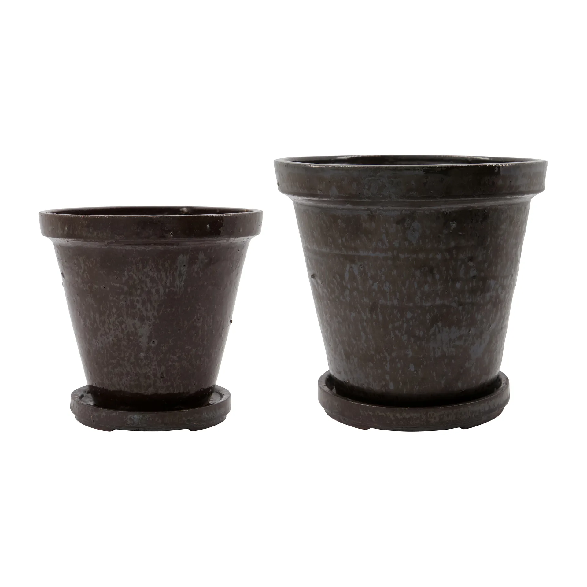 Maceta con plato Flower 4 piezas, Ø18 cm-Ø22 cm House Doctor