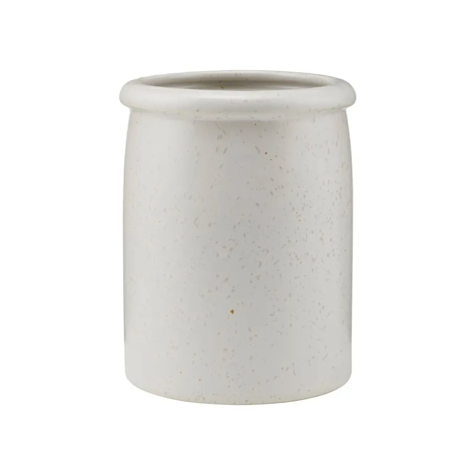 Maceta Pion Ø11,5 cm, gris-blanco House Doctor