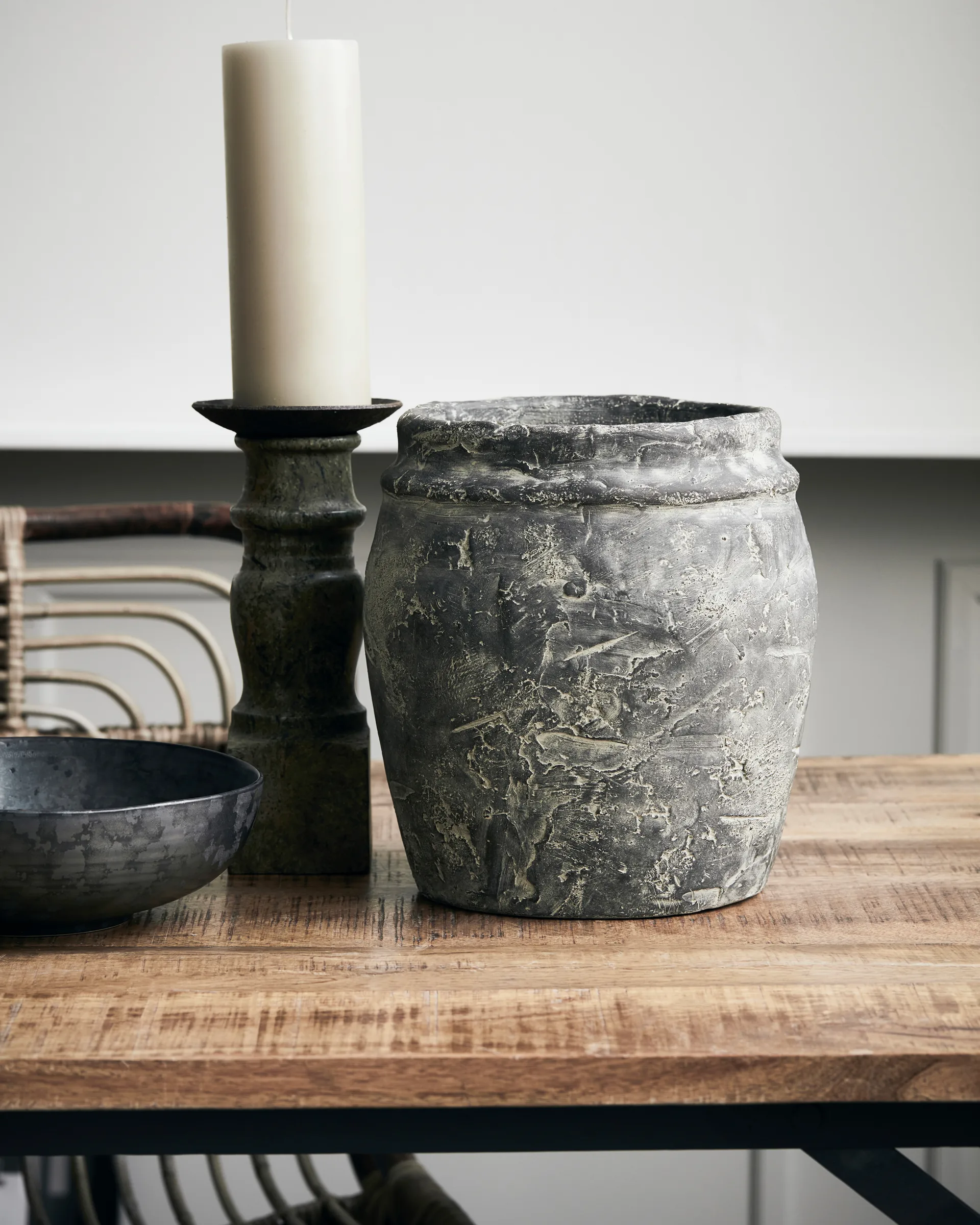 Maceta Rube Ø23 cm, gris House Doctor