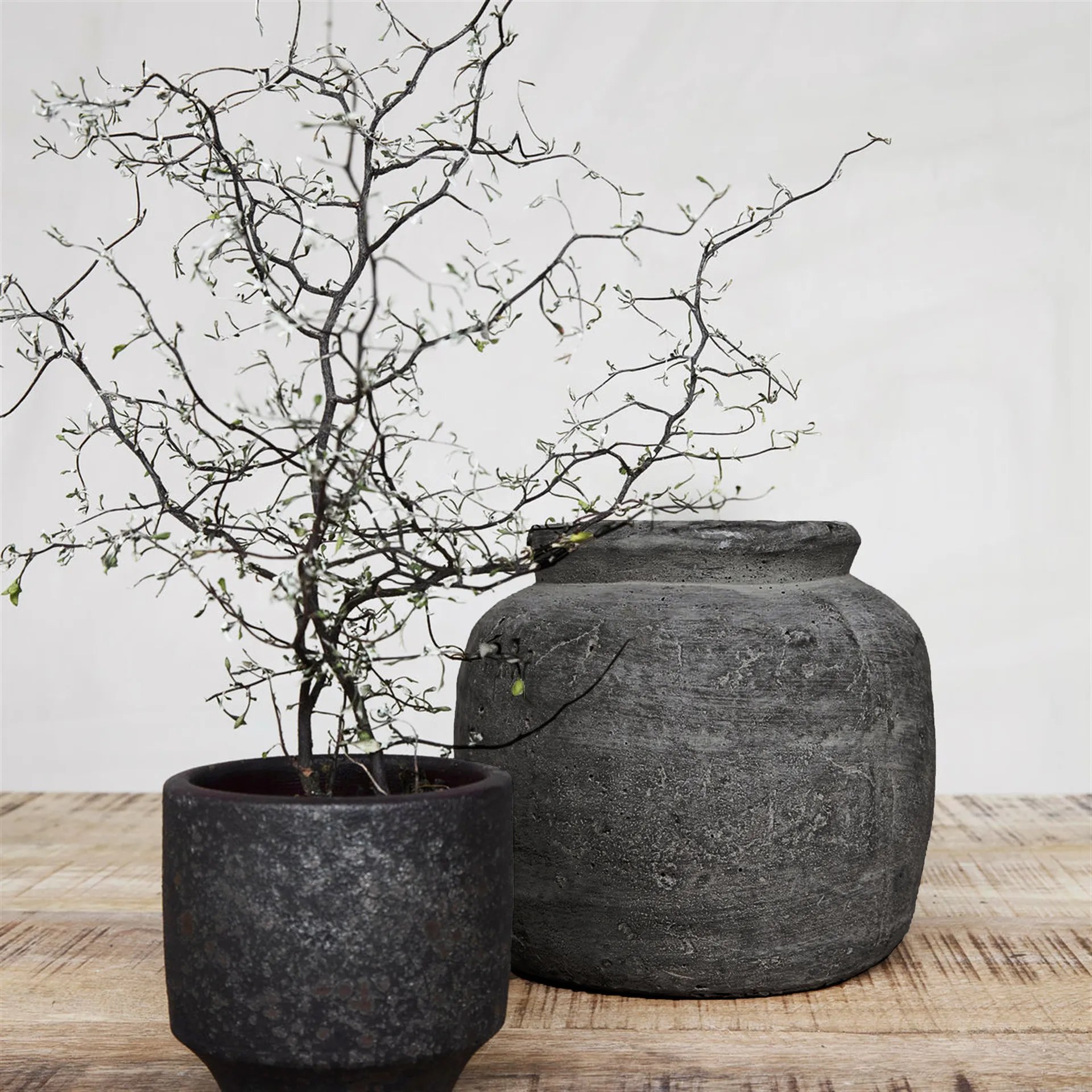 Maceta Rustik loza de barro, h18 cm Ø19 cm House Doctor