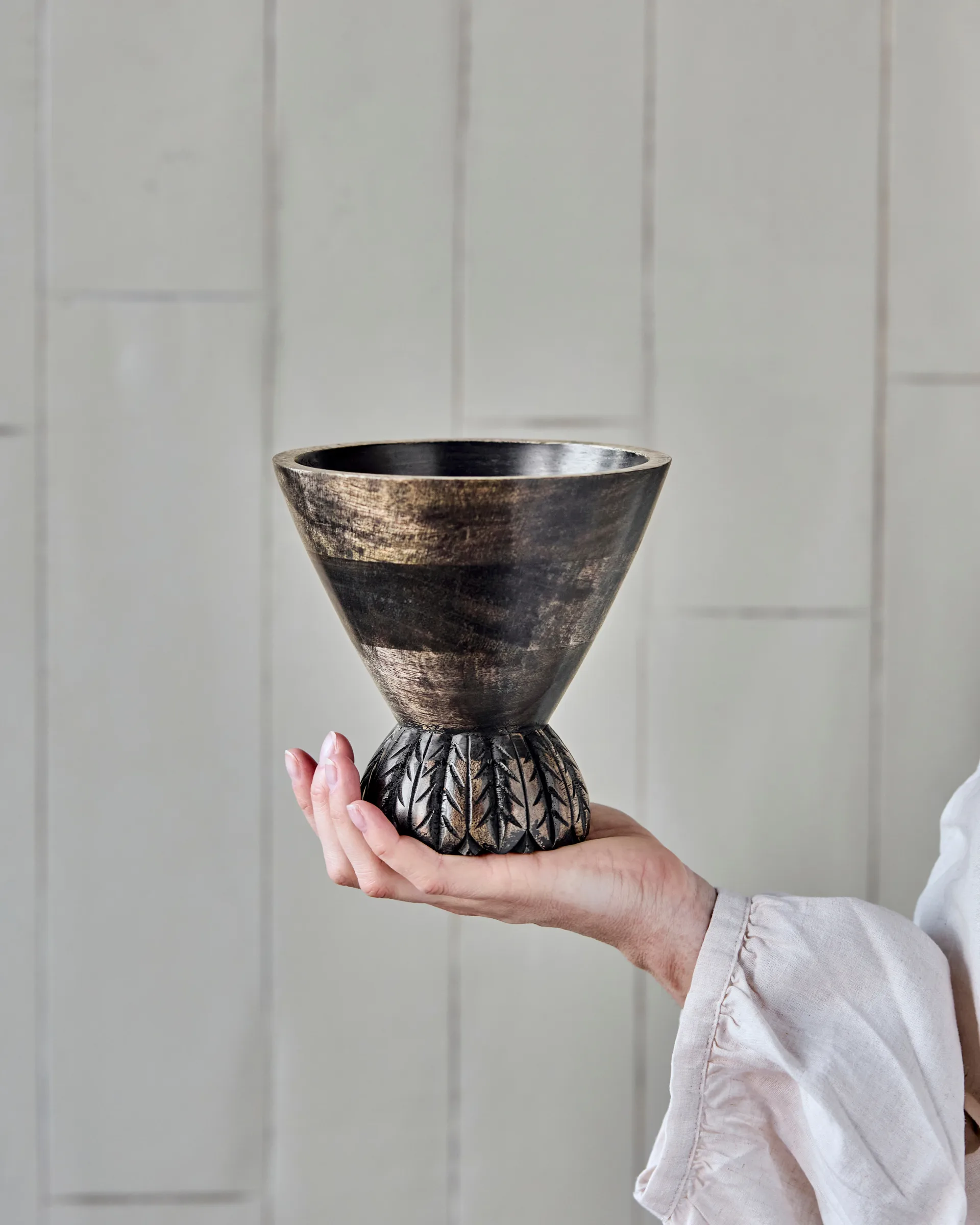 Maceta Sani  Ø15 cm, Negro House Doctor