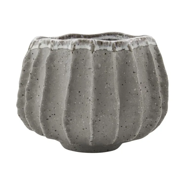 Maceta Shell Ø18 cm, Gris House Doctor