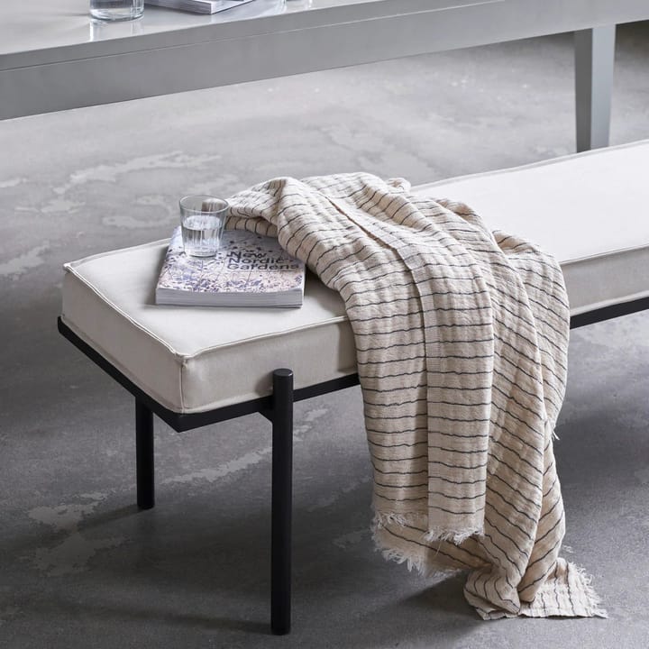 Manta Alice stripe 140x200 cm, gris oscuro House Doctor