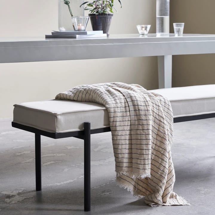Manta Alice stripe 140x200 cm, gris oscuro House Doctor