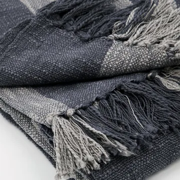 Manta Ponra 130x180 cm - gris - House Doctor