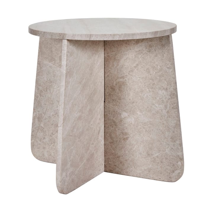 Mesa auxiliar Marb 48x48x40 cm, Mármol beige House Doctor