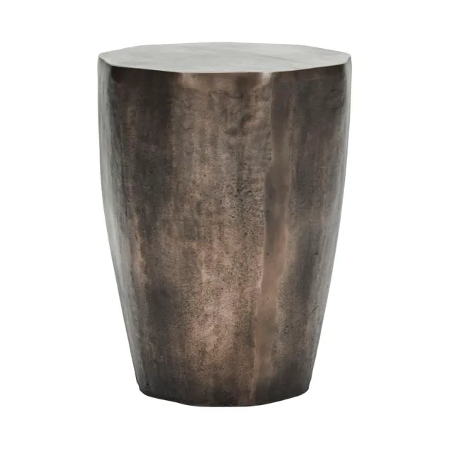 Mesa auxiliar Meta Ø33 cm, Latón antiguo House Doctor