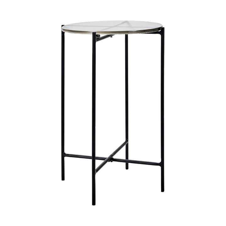 Mesa auxiliar Tamu Ø32x50 cm, Negro-vidrio House Doctor