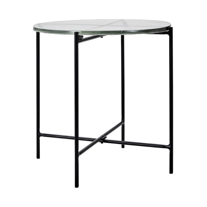 Mesa auxiliar Tamu Ø40x40 cm, Negro-vidrio House Doctor