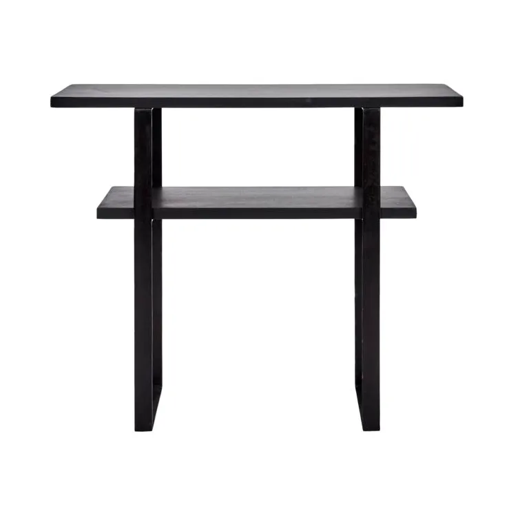 Mesa consola Woda 90x30x75 cm, Negro House Doctor