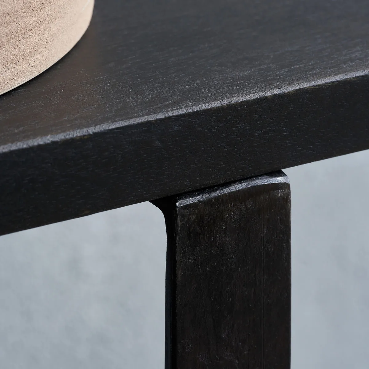 Mesa consola Woda 90x30x75 cm, Negro House Doctor