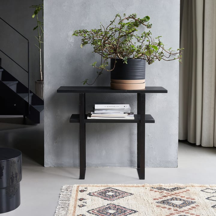 Mesa consola Woda 90x30x75 cm, Negro House Doctor