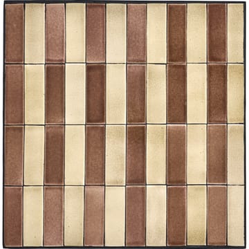 Mesa de café Stripe 62x62 cm - Dusty rose-beige - House Doctor