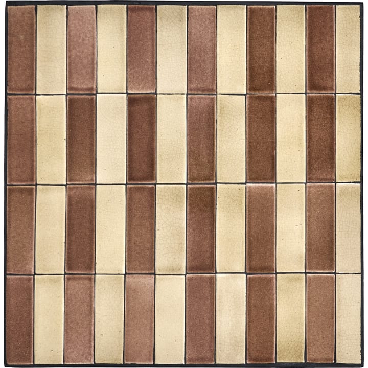 Mesa de café Stripe 62x62 cm, Dusty rose-beige House Doctor