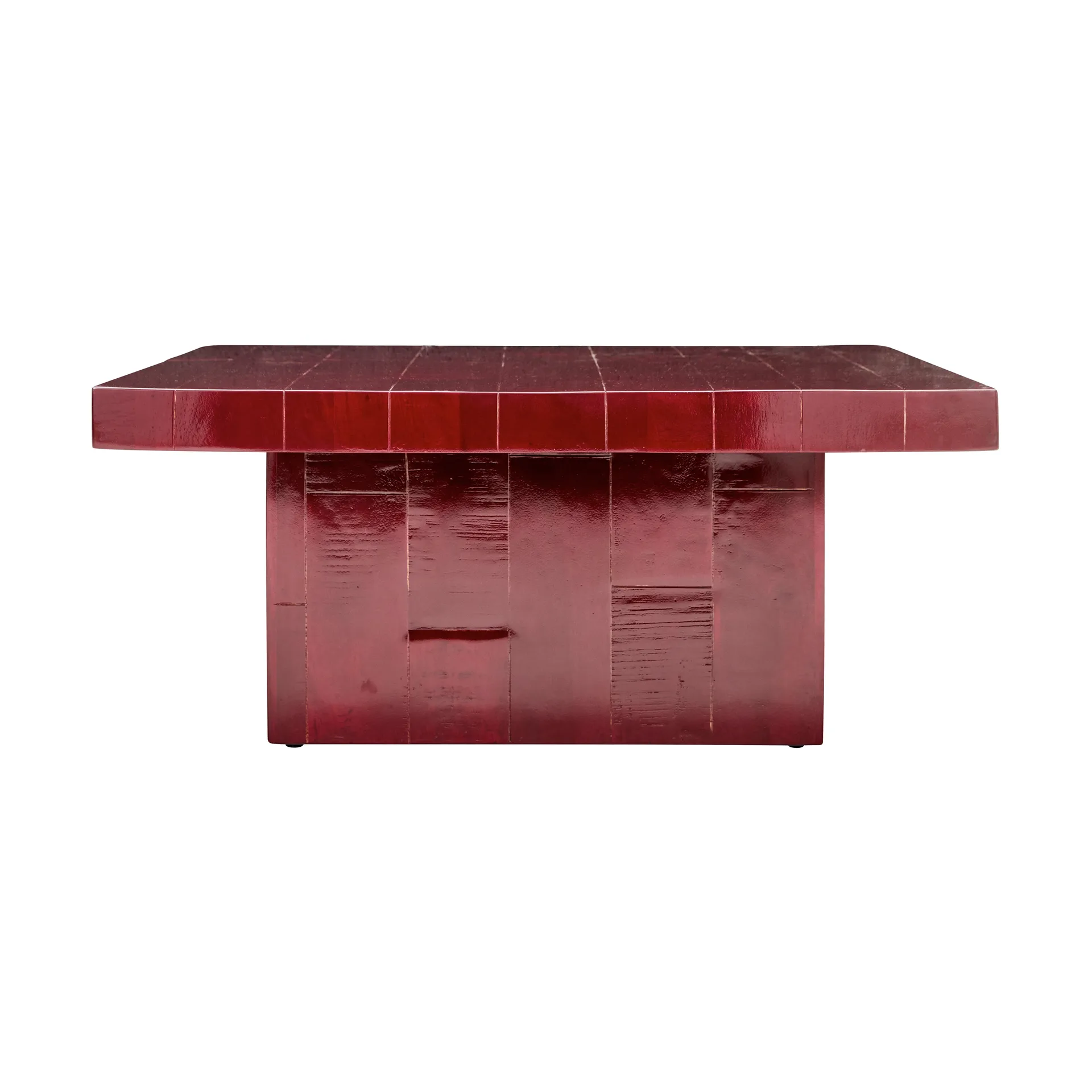 Mesa de centro Brick 100x100x44 cm, Rojo House Doctor