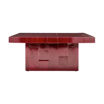 Mesa de centro Brick 100x100x44 cm - Rojo - House Doctor