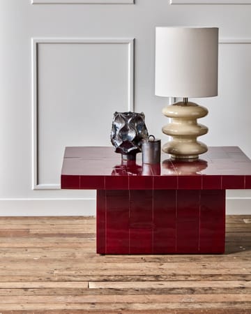 Mesa de centro Brick 100x100x44 cm - Rojo - House Doctor