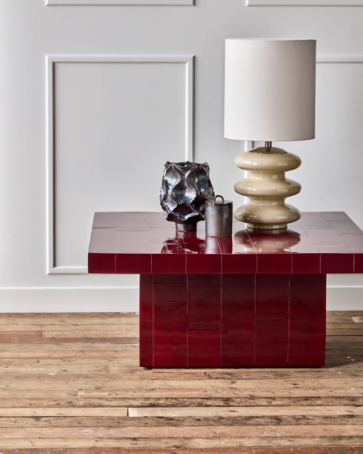 Mesa de centro Brick 100x100x44 cm, Rojo House Doctor