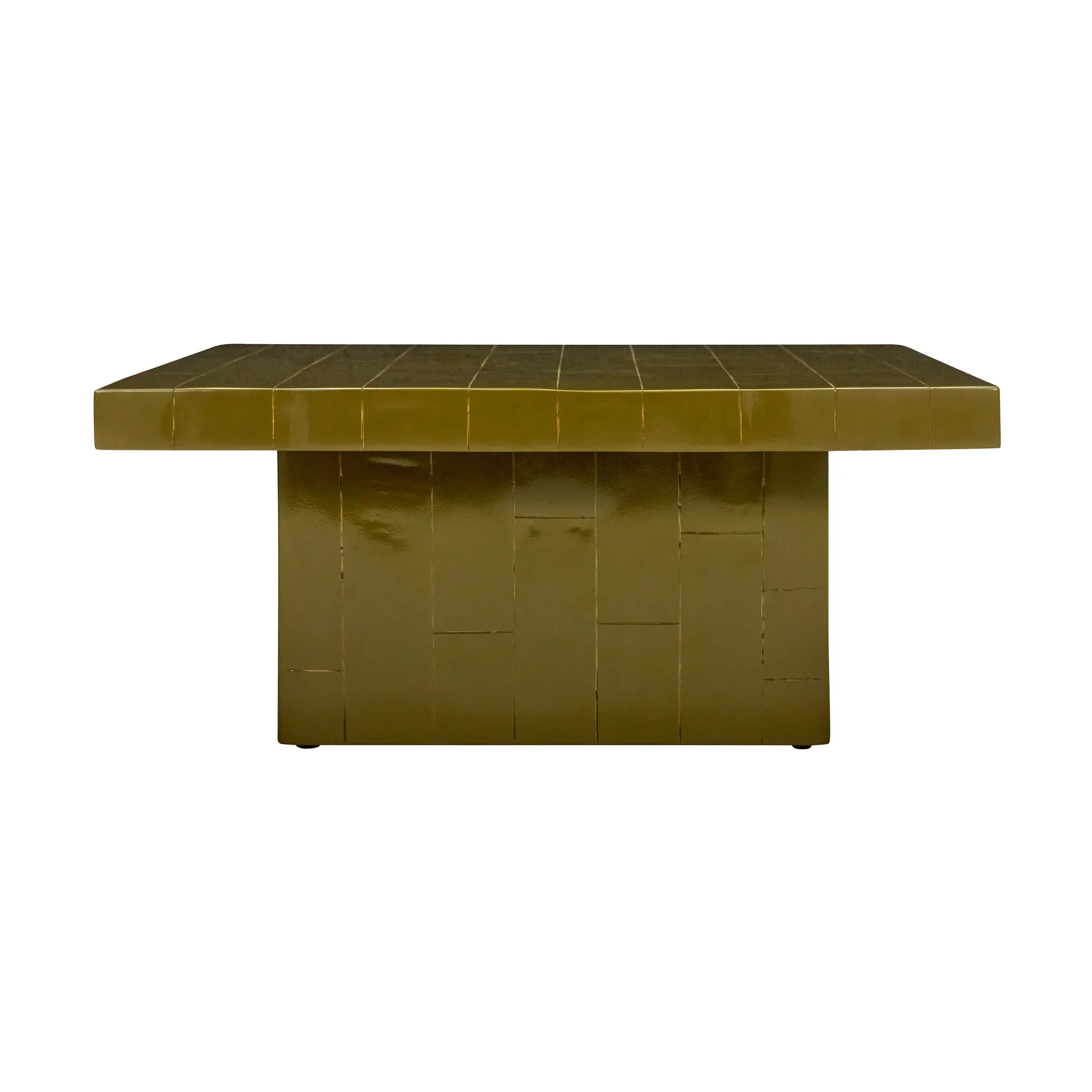 Mesa de centro Brick 100x100x44 cm, Verde House Doctor