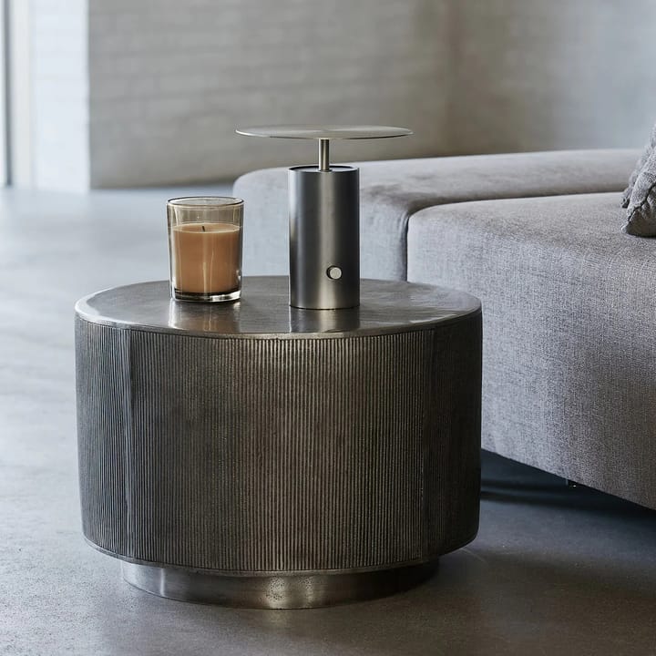 Mesa de centro Rota 35 cm, plata cepillada House Doctor
