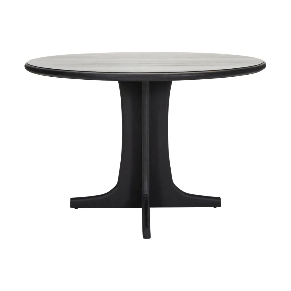 Mesa de comedor Shaker Ø120 cm, Negro House Doctor