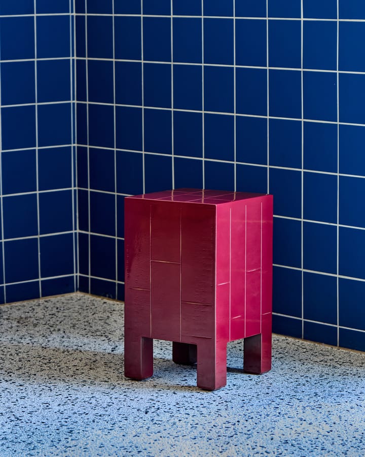 Mesita auxiliar Brick, Rojo House Doctor