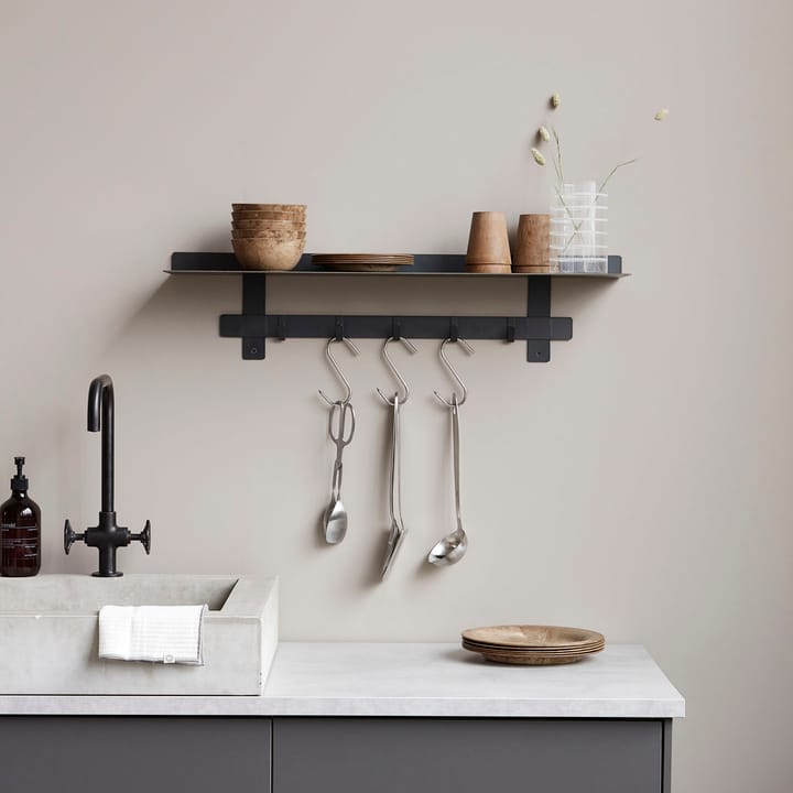 Perchero Tag 80 cm, Negro House Doctor