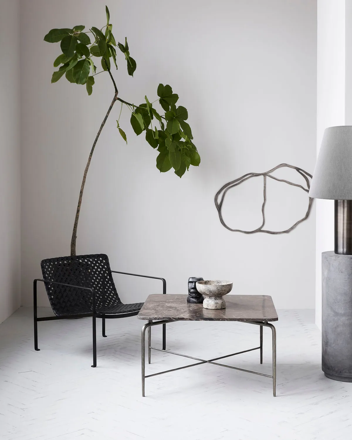 Pie de lámpara Bakora 52 cm, Hierro House Doctor