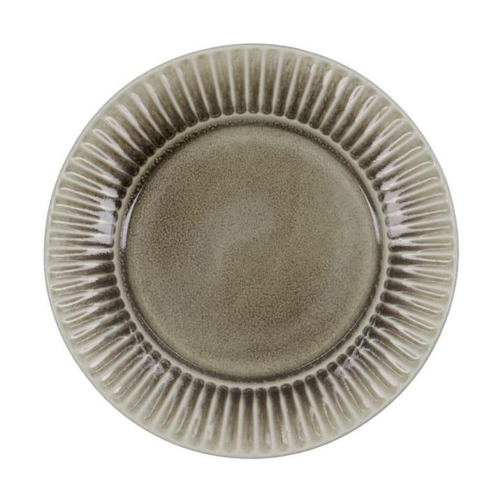 Plato de desayuno Pleat Ø22 cm - Gris-marrón - House Doctor