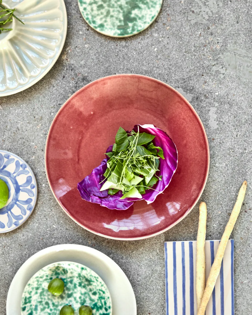 Plato Diva Ø28 cm, Rojo House Doctor