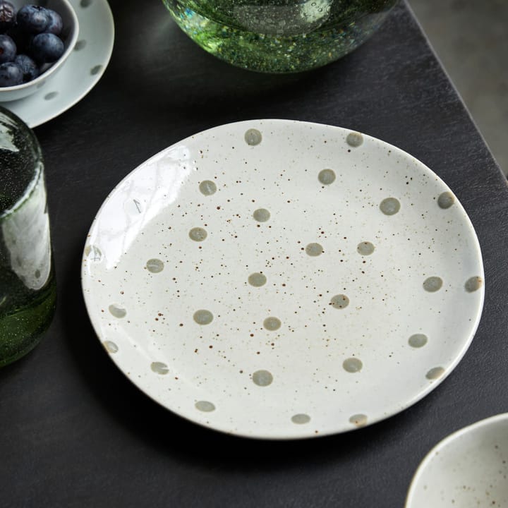 Plato Dots Ø19,5 cm, Beige House Doctor
