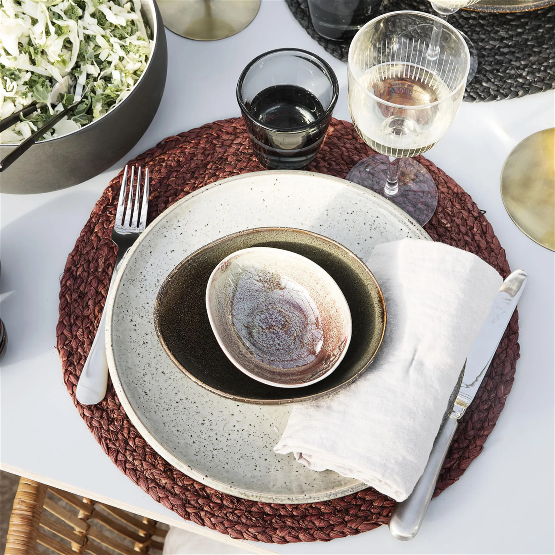 Plato Lake gris, 21,4 cm House Doctor