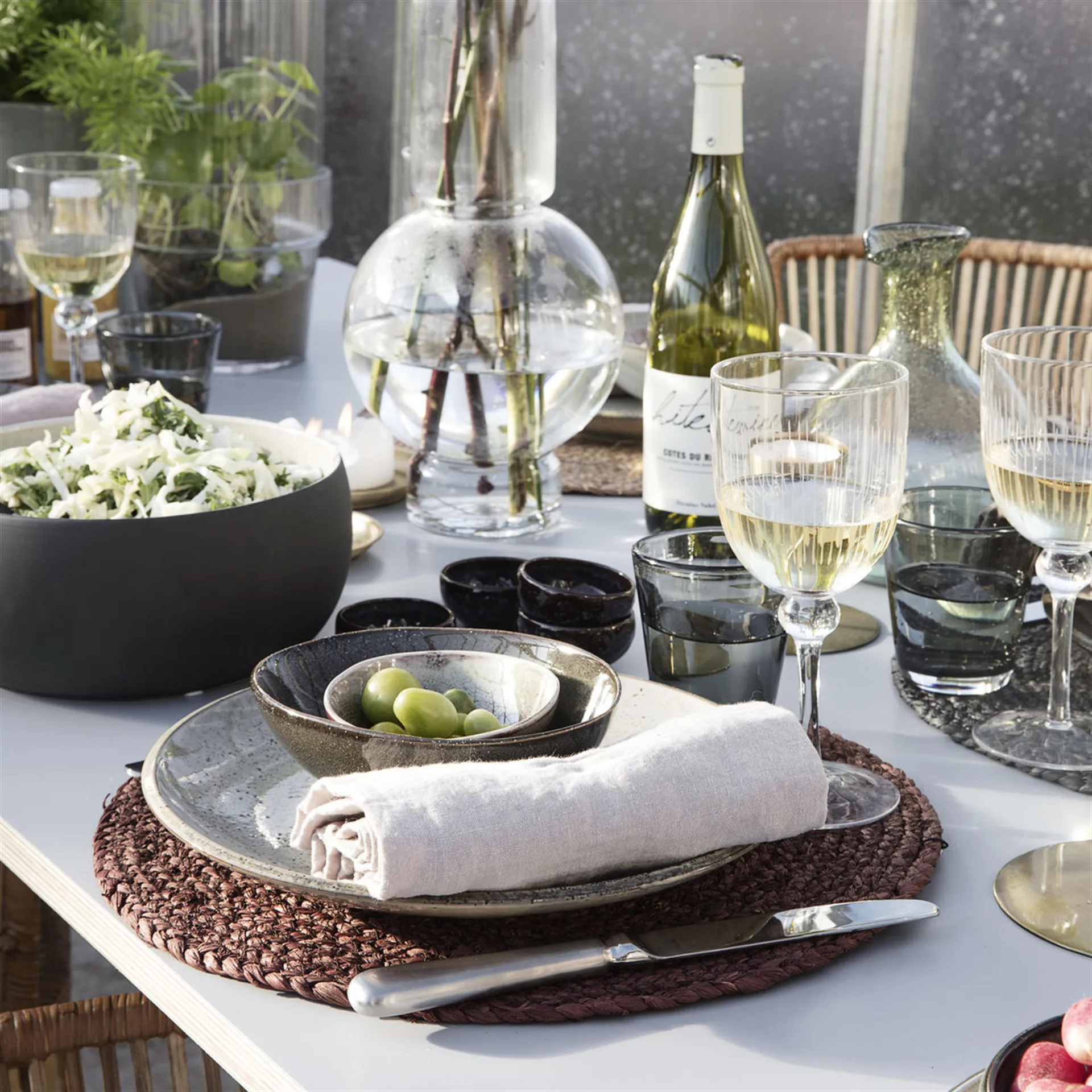 Plato Lake gris, 27 cm House Doctor