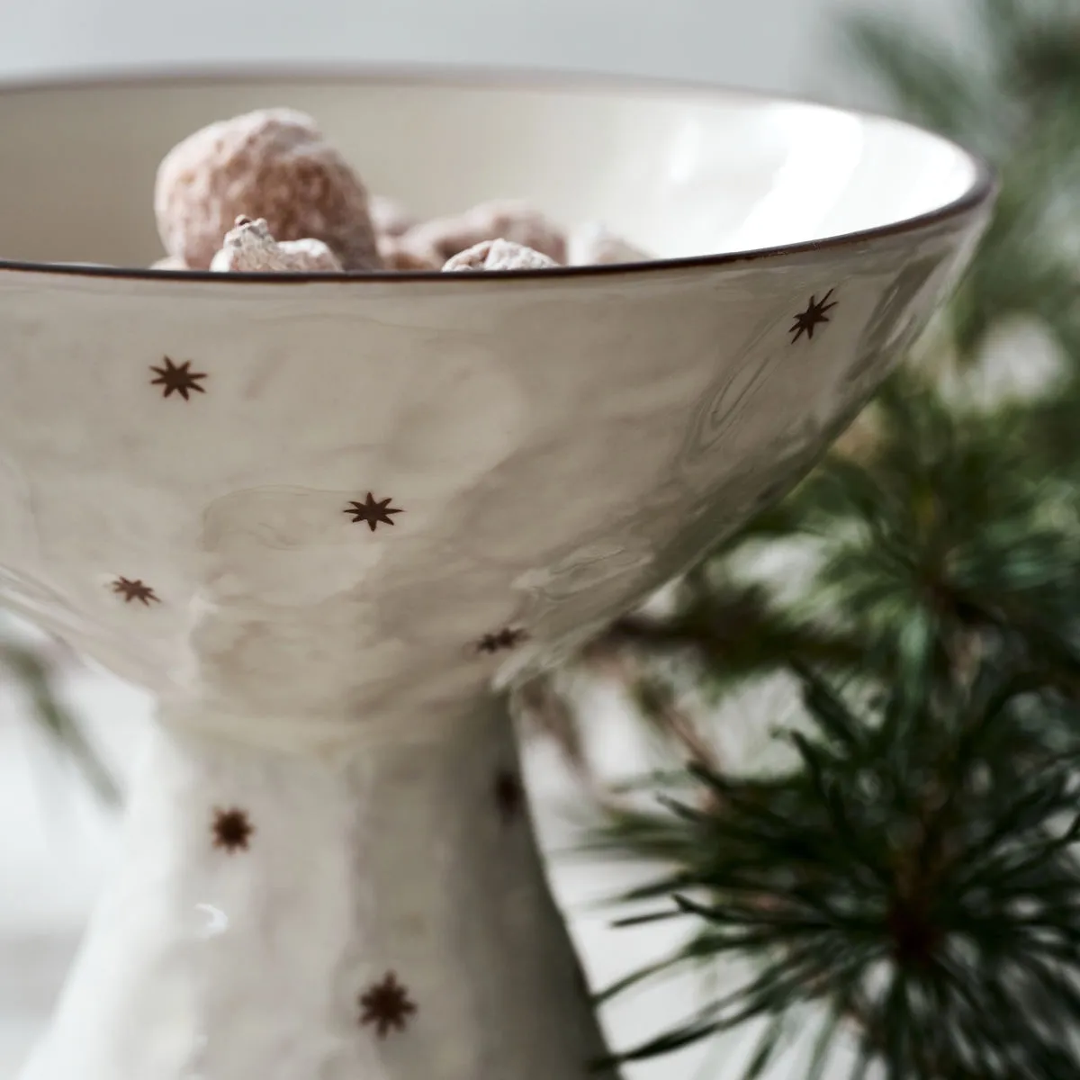 Plato para tarta Starry Ø15 cm, Blanco House Doctor