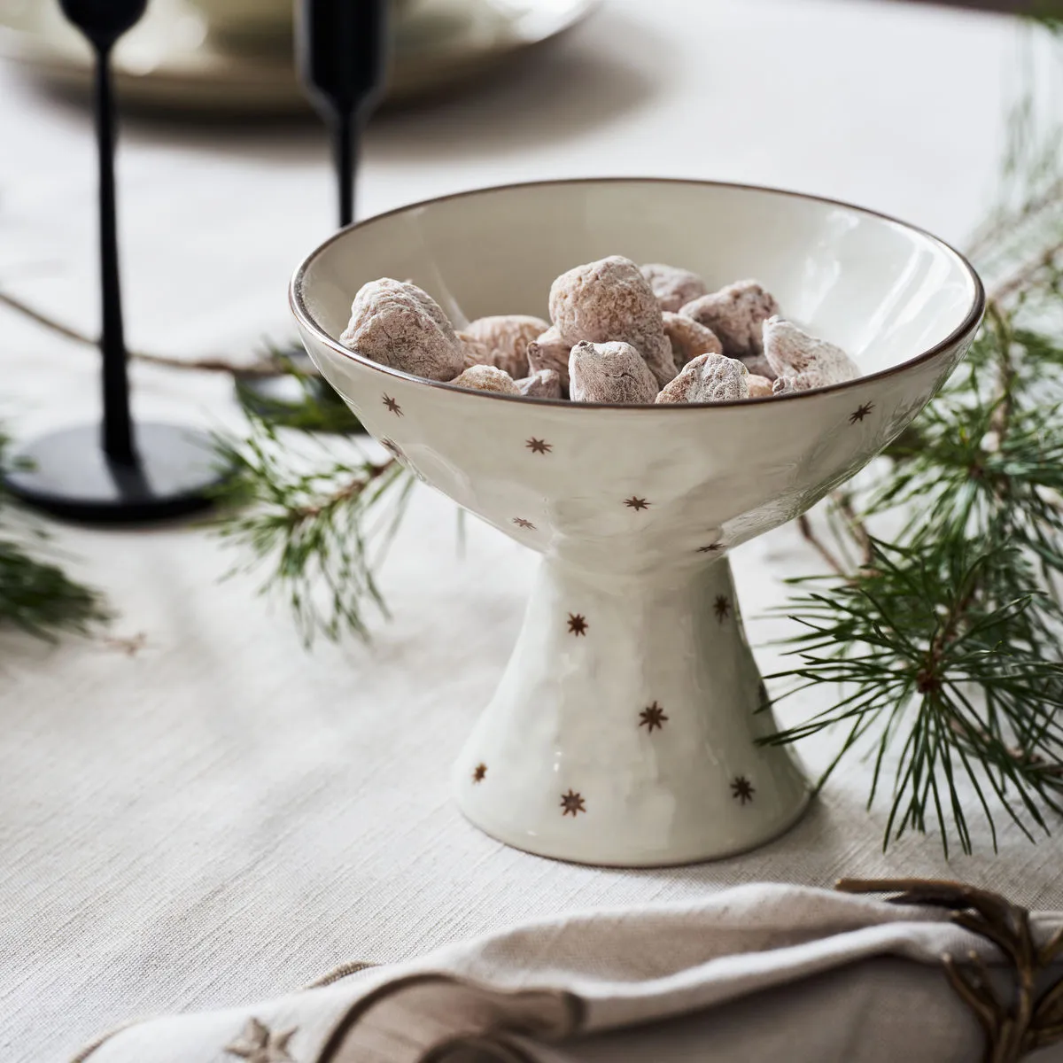 Plato para tarta Starry Ø15 cm, Blanco House Doctor