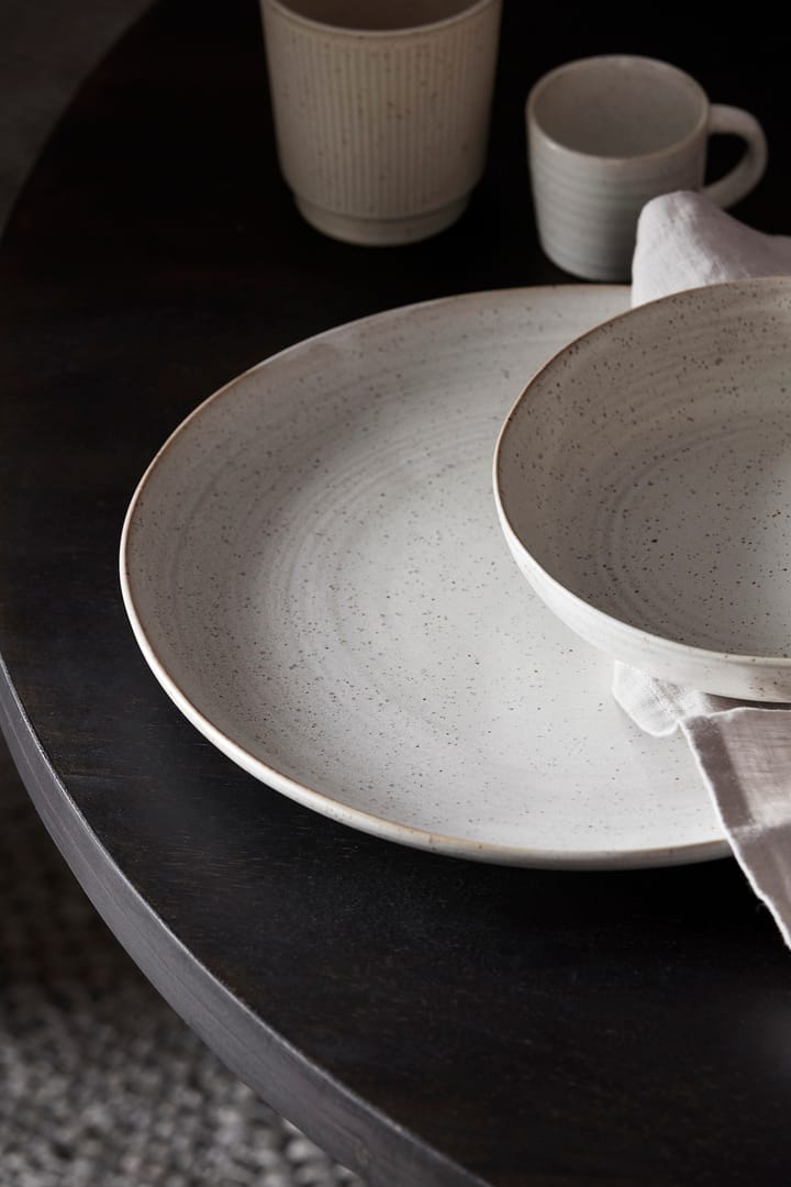 Plato Pion Ø28,5 cm, gris-blanco House Doctor