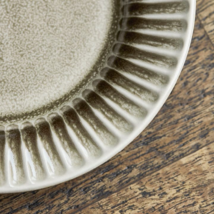 Plato Pleat Ø16 cm, Gris-marrón House Doctor