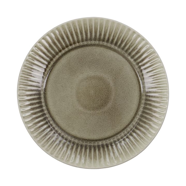 Plato Pleat Ø27 cm - Gris-marrón - House Doctor