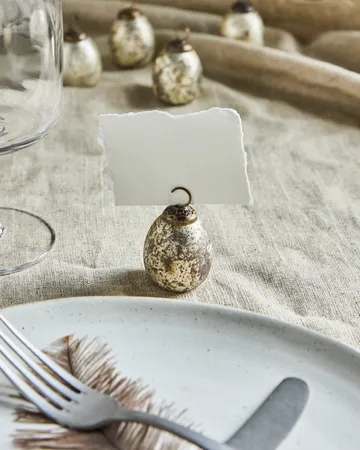 Porta-tarjetas de mesa House Doctor, pack de 6 - Silver finish - House Doctor